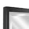 Brushed Black/Chrome Metal Framed Beveled Edge Wall Mirror - 30" x 40"